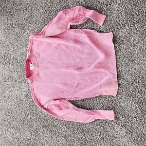 Aerie exposed seams oversized ribbed sweater